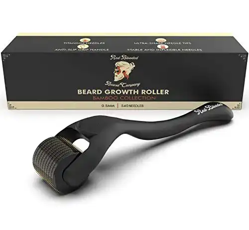 Bartroller Red-Blooded Bartwuchs-Roller 540 0,5MM Titan-Nadeln