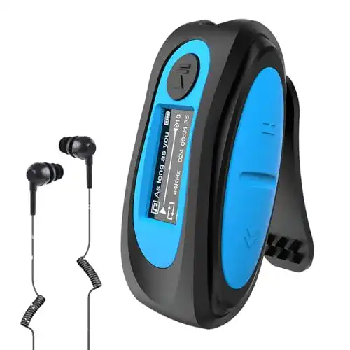 Wasserdichter MP3-Player AGPTEK IPX8, 8GB HiFi, mit Kopfhörer