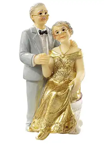 Die beste Tortenfiguren Hobbyfun Goldpaar, ca. 7,5cm 2026 Test Bestseller Tortenfiguren Hobbyfun Goldpaar, ca. 7,5cm