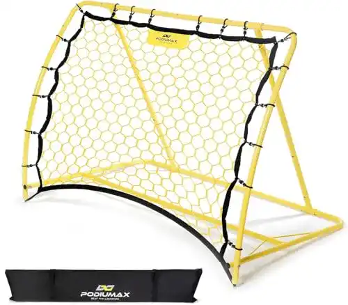 Rebounder PodiuMax PodiumMax Winkel Einstellbarer Fußball Tragbar | Pro Solo Fußball Kick Trainer