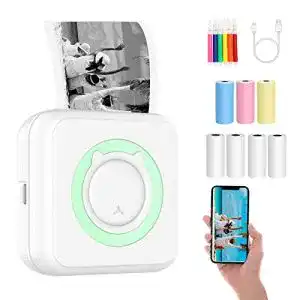 Taschendrucker Riokko Mini Drucker, Fotodrucker für Smartphone