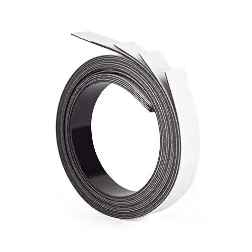 Magnetband ewtshop ® 5er Set Magnetbänder in weiß, Länge 1 m