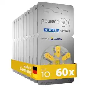 Hörgeräte-Batterien-10 Varta Power one Hörgerätebatterien Typ 10
