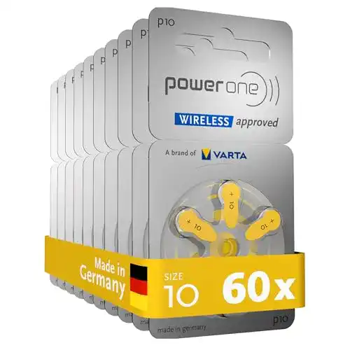 Hörgeräte-Batterien-10 Varta Power one Hörgerätebatterien Typ 10