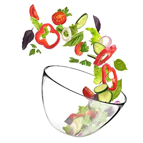 Glasschüssel KADAX Salatschüssel, ovale Glasschale, 17 cm