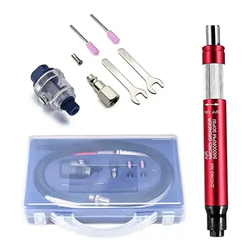 Druckluft-Stabschleifer ZHONG AN Mini Stabschleifer Set mit Box