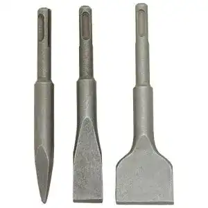 SDS-Plus-Meißel LUX-TOOLS SDS-Plus Fliesenmeißel-Satz, 3-teilig
