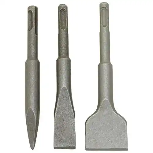 SDS-Plus-Meißel LUX-TOOLS SDS-Plus Fliesenmeißel-Satz, 3-teilig