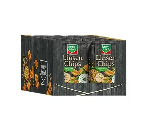 Linsen-Chips Funny-Frisch Linsen Chips Sour Cream, 12 x 90 g