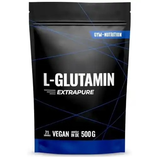 Glutamin Gym Nutrition L- Ultrapure Pulver extra hochdosiert, 500g