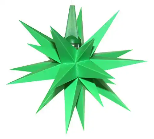 Adventsstern Unbekannt Herrnhuter Sterne A1e, grün, 13 cm