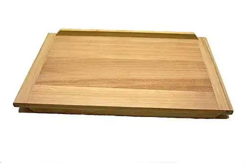 Backbrett Gluecksshop groß, Nudelbrett XXL Naturholz ca 60 x 40