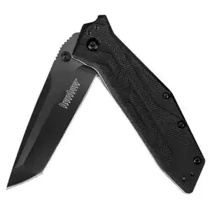 Kershaw-Messer Kershaw Brawler, Glass Filled Nylon, Black Handle
