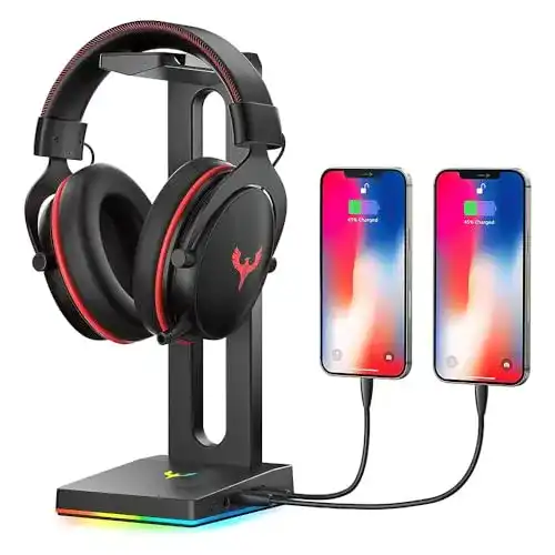 Kopfhörerständer Blade Hawks RGB mit 2 USB-Anschlüssen