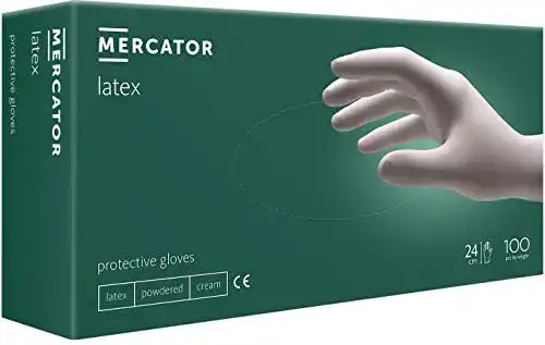 Latexhandschuhe MERCATOR MEDICAL Gepuderte Latex-100 Stück