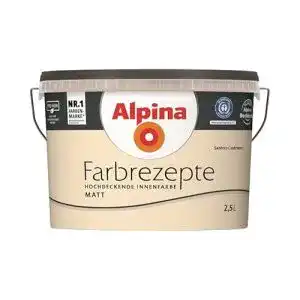 Wandfarbe Beige Alpina Farben GmbH matt, 2,5 L, Creme