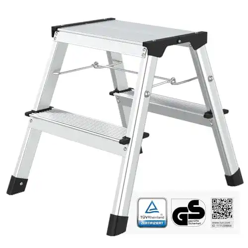 Trittleiter flexilife Aluminium Tritthocker Tritt Leiter bis 150 kg