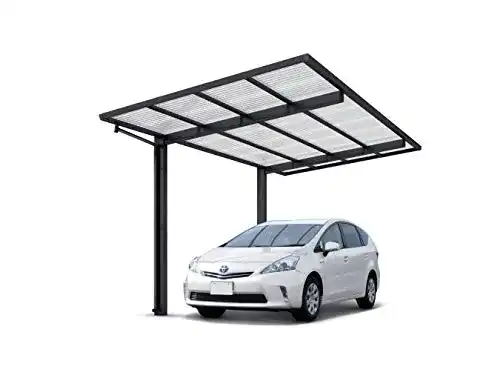 Carport XIMAX Swingline Schwarz, 531 x 275 x 283 cm, Komplettbausatz