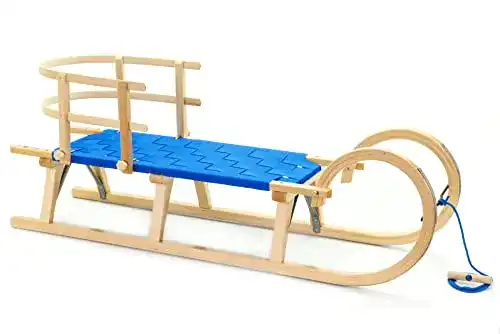 Colint-Schlitten Holzfee Hörnerschlitten Baran S 120 BB RLS Blau