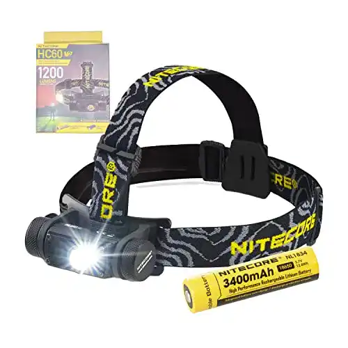 Nitecore-Stirnlampe Nitecore HC60 V2 Stirnlampe Aufladbar