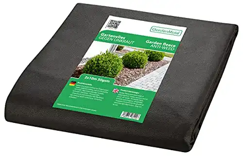 Unkrautvlies GardenMate 2mx10m Gartenvlies 50g/m² – Reißfest
