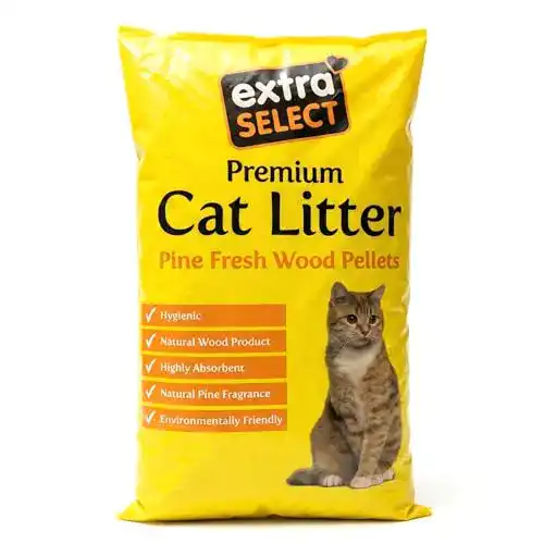 Katzenstreu-Pellets Extra Select Premium auf Holzbasis, 30 l