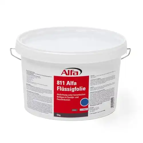 Flüssigfolie Alfa 5 kg blau, Abdichtung in Sanitär- u. Feuchträumen