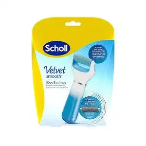 Hornhautentferner Scholl Expert Care, Hornhaut Entfernung für seidig weiche Füße, elektrischer schnell & Mühelos (mit Meeresmineralien Rolle für präzise Ergebnisse, 1 Gerät inkl. Rolle)