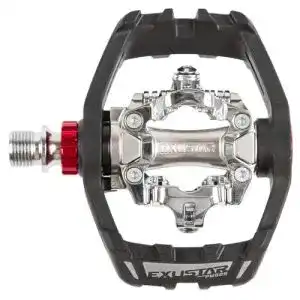 Kombipedal Exustar E-PM825, Aluminiumkörper, Crmo Achse