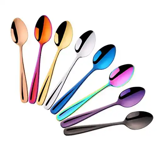Eierlöffel Do Buy Teelöffel bunt Kaffeelöffel 13,5 cm, 8er