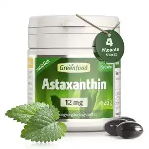 Astaxanthin 12 mg Greenfood Astaxanthin, 12 mg, hochdosiert
