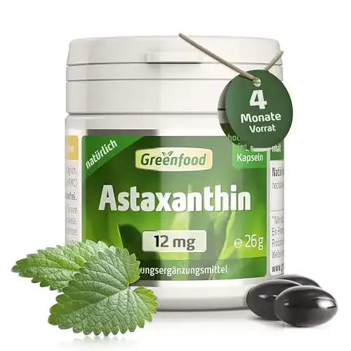 Astaxanthin 12 mg Greenfood Astaxanthin, 12 mg, hochdosiert