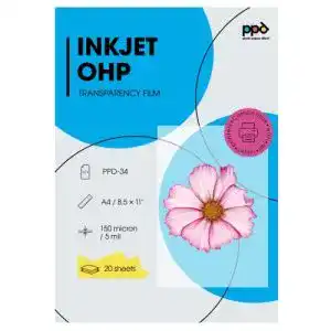Overheadfolie PPD 20 x A4 Inkjet für vollfarbige Ausdrucke