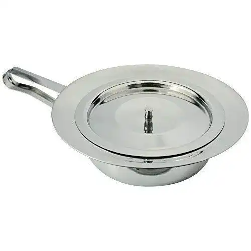 Bettpfanne Medi-Inn+ Medi-Inn aus rostfreiem Edelstahl, Deckel