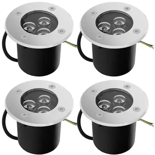 Bodeneinbaustrahler Goodia 4Stk. 3W Aussen LED 230V