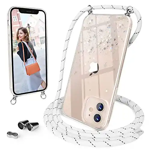 iPhone-12-Hülle mit Band UNDEUX Handykette Handyhülle