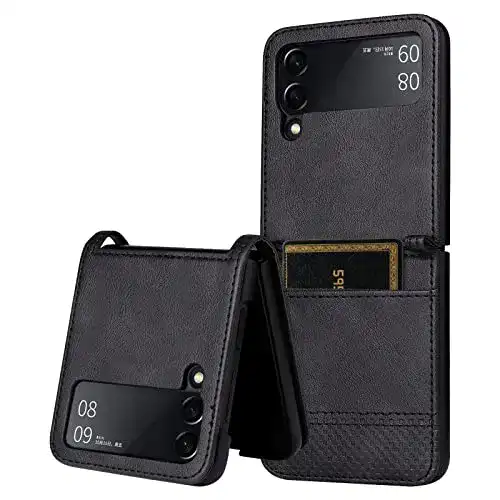 Samsung-Galaxy-Z-Flip-3-Hülle NEWZEROL mit Kartenschlitz