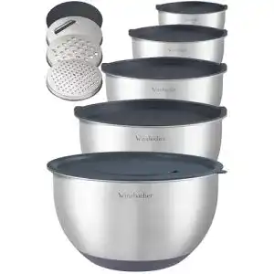 Rührschüssel (Edelstahl) Winzbacher ® Edelstahl Schüssel, 5er Set