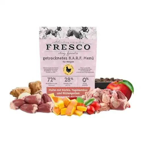 Fresco-Hundefutter Fresco Dog Trockenbarf Junioren-Menü Huhn