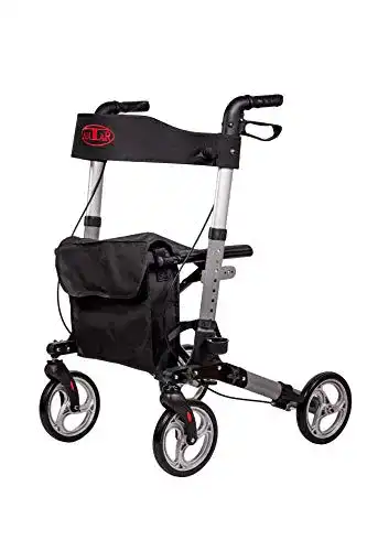 Rollator Antar Leichtgewicht-Reise, Vollausstattung, 3-fach faltbar