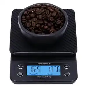 Kaffeewaage Apexstone mit Timer, Kaffee-Waage mit Timer, klein