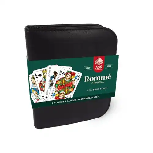 Rommé-Karten ASS Altenburger 22570064 im Kunstlederetui