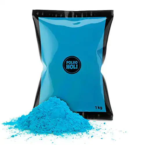 Holi-Farben POLVO HOLI 1KG Holi Pulver (Hellblau)