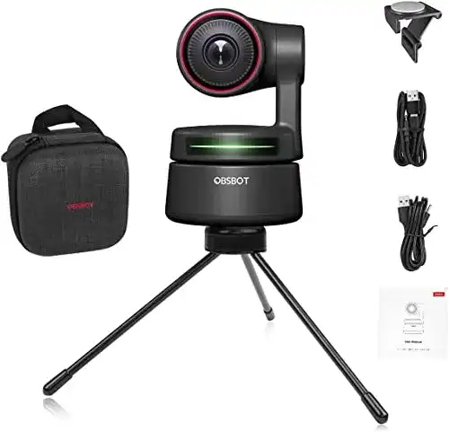 4K-Webcam OBSBOT Tiny 4K-PTZ Webcam, KI-gestütztes KI-Tracking