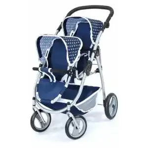 Zwillingspuppenwagen Bayer Design 26551AA für Puppen, modern