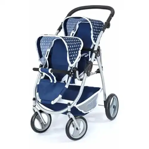 Zwillingspuppenwagen Bayer Design 26551AA für Puppen, modern