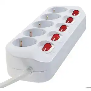 Steckdosenleiste (einzeln schaltbar) ChiliTec Steckdosenleiste 5-fach