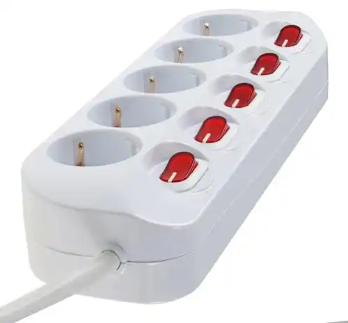 Steckdosenleiste (einzeln schaltbar) ChiliTec Steckdosenleiste 5-fach
