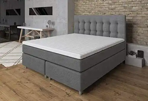 Boxspringbett 140×200 Tesla Dreams Ronda, Lux Komfort ,7 Zonen
