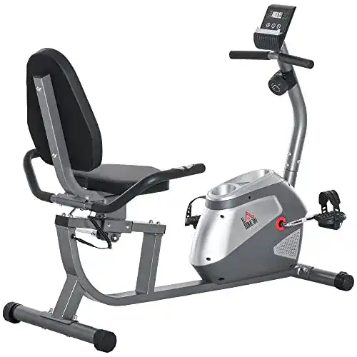 Homcom-Heimtrainer HOMCOM Liegeergometer LCD-Anzeige